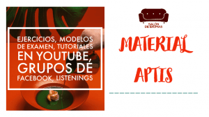 Material Aptis completo con enlaces a artículos sobre Aptis General y Advanced, tutoriales Aptis, Listenings Aptis General y listening Aptis Advanced y grupos de Facebook Aptis