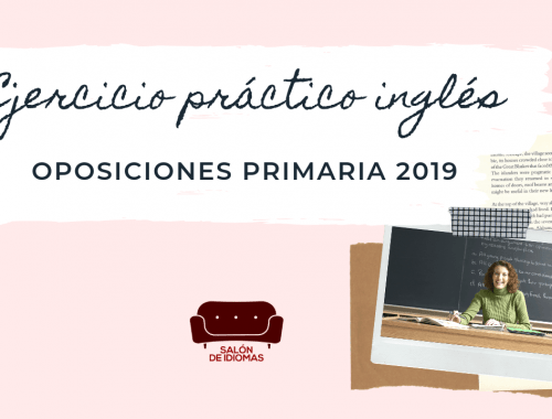 Ejercicio práctico oposiciones primaria inglés