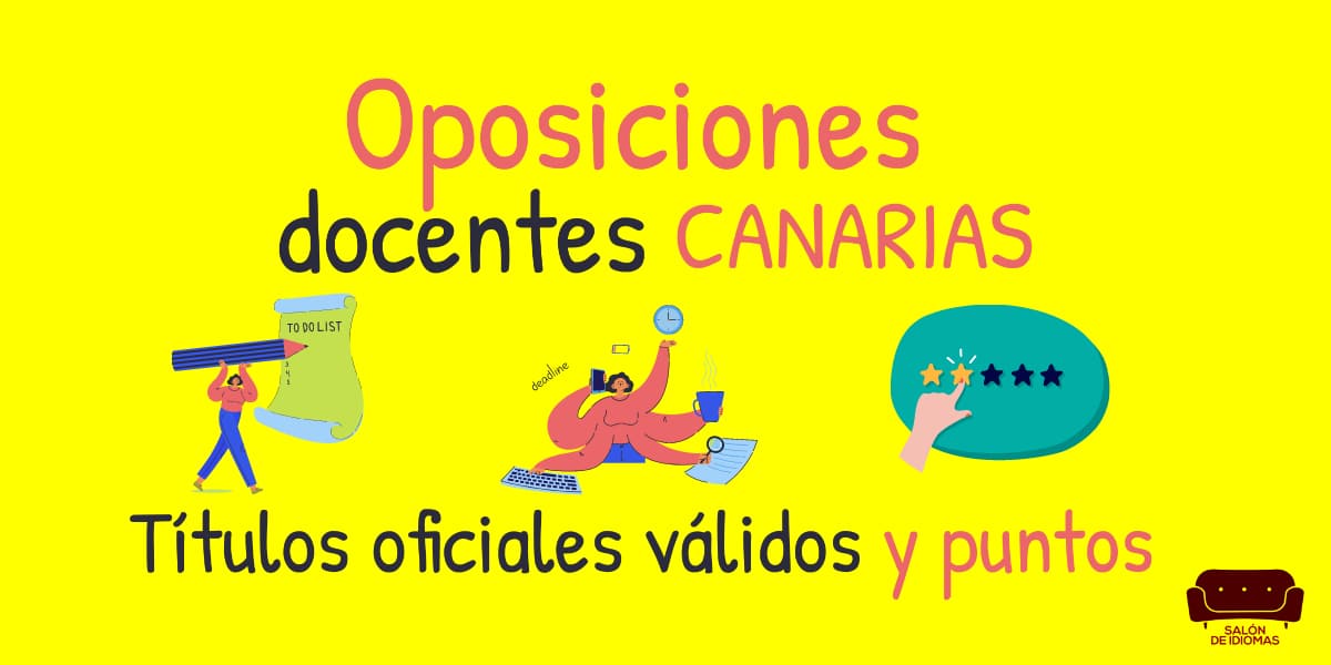 Oposiciones Canarias títulos oficiales puntos