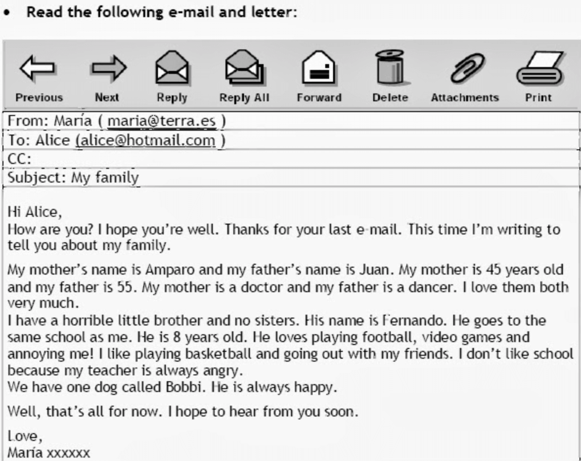 email-oxford-reading-test Email examen reading oxford