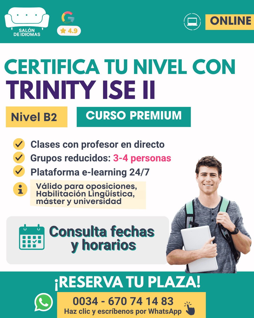Curso Trinity ISE II B2 online